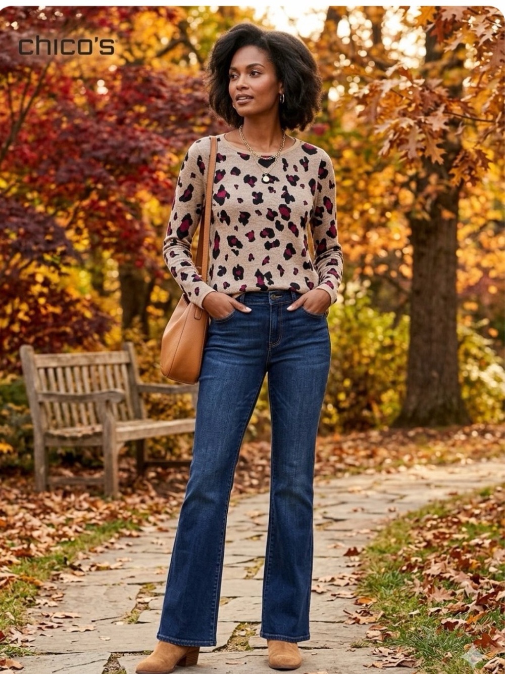 Animal Print Soft Sweater new